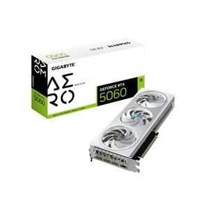 Placa de Vídeo Gigabyte GeForce RTX 5060 AERO OC , 8GB , GDDR7 , 128bit , Branco