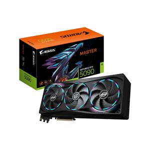 Placa de Vídeo Gigabyte GeForce RTX5090 Master , 32GB , 512-Bits , GDDR7 , Ray Tracing , DLSS , HDMI , Displayport , RGB