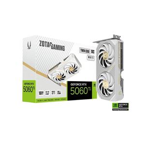 Placa de vídeo Zotac RTX 5060 Ti Twin Edge OC 16GB , GDDR7 , branco