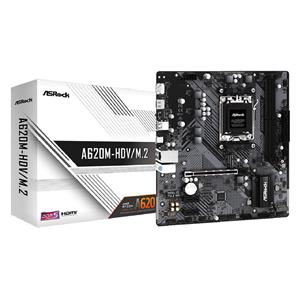 Placa Mãe ASRock A620M-HDV/M.2 , Chipset A620 , AMD AM5 , mATX , DDR5