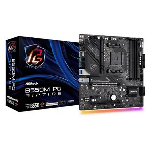 Placa Mãe ASRock B550M PG Riptide , Chipset B550 , AMD AM4 , mATX , DDR4