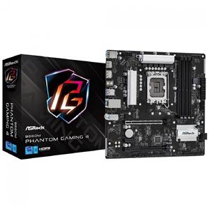 Placa Mãe ASRock B660M Phantom Gaming 4 , Chipset B660 , Intel LGA 1700 , mATX , DDR4