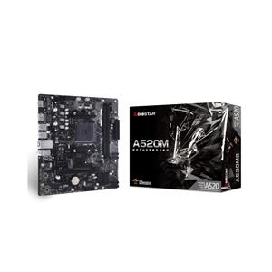 Placa Mãe BIOSTAR A520MHP Chipset A520 , AM4 , DDR4 , M.2 , Gigabit , PCIe , mATX