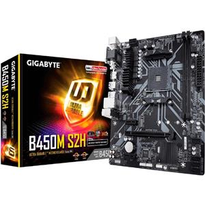 Placa Mãe Gigabyte B450M S2H , Chipset B450 , AMD AM4 , mATX , DDR4
