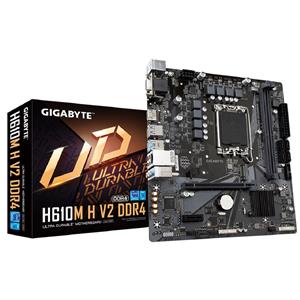Placa Mãe Gigabyte H610M H V2 DDR4 , Chipset H610 , Intel LGA 1700 , mATX
