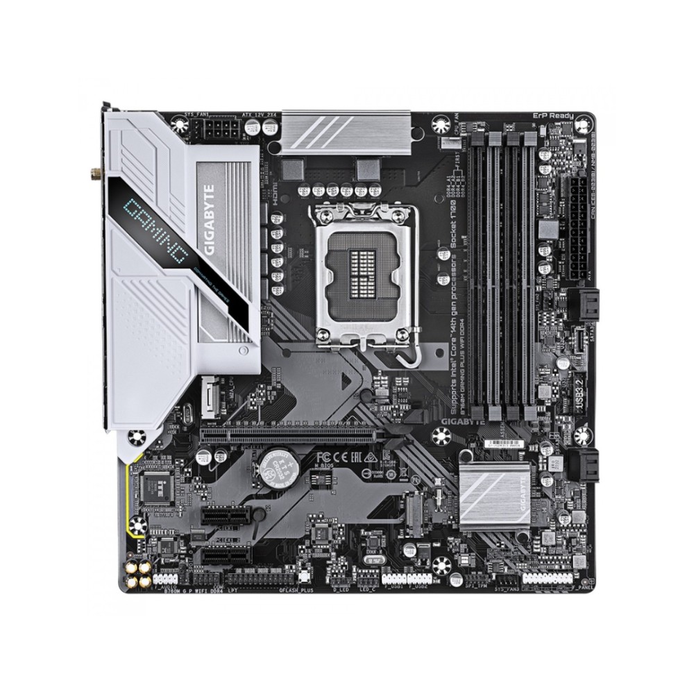 Placa-Mãe Gigabyte B760M Gaming Plus WIFI , Intel B760 , LGA 1700 , mATX , DDR4 , Wi-Fi 6 , Bluetooth 5.3 , PCIe 4.0 , M.2 NVMe