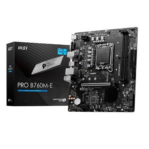 Placa Mãe MSI Pro B760M-E , Intel LGA 1700 , M-ATX , DDR5 - PRO B760M-E
