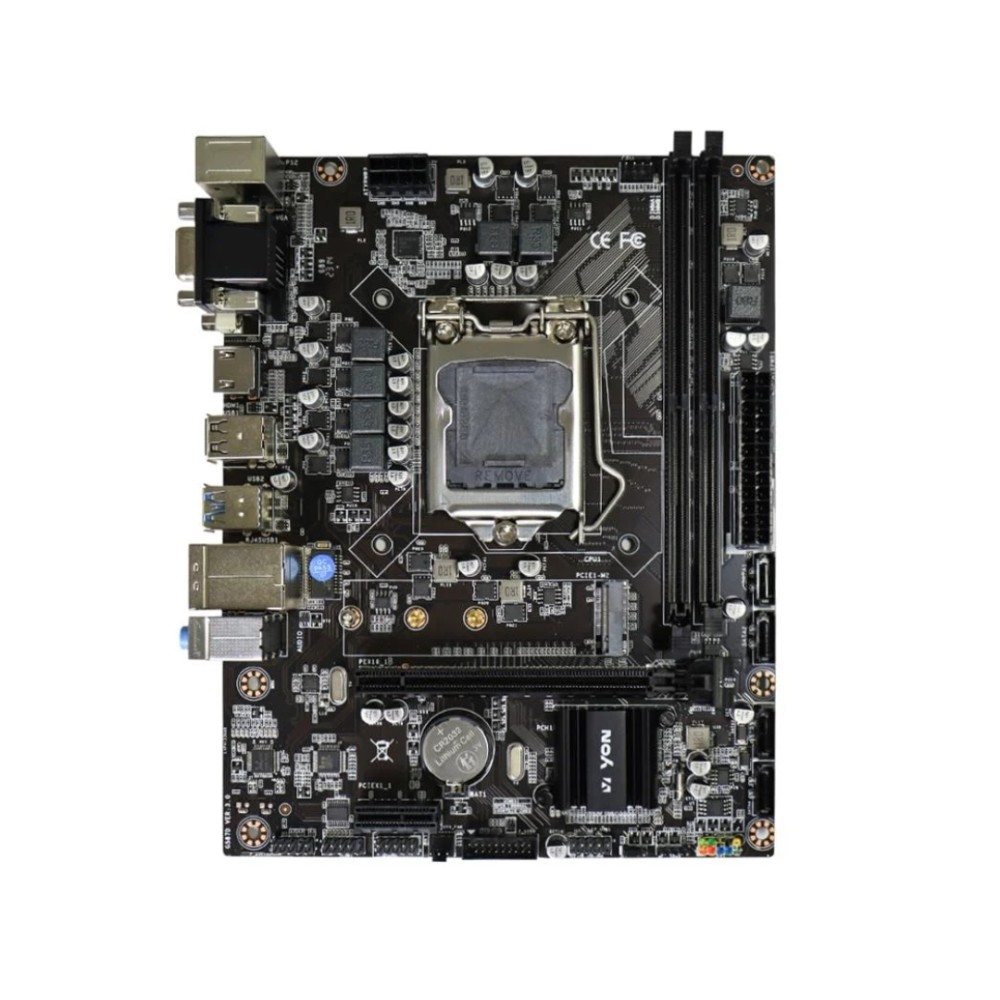 Placa-Mãe YON , Intel LGA1200 , DDR4 , Micro ATX , M.2 NVMe , Gigabit LAN , Preto , H510G587