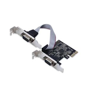 Placa PCI Express Comtac , PCI-Express , Low Profile , 2 Portas Seriais , taxa de transferência de até 120 Kbps , Branco
