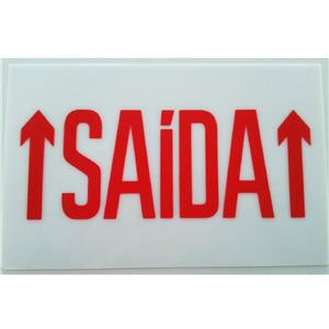 Placa Sinaliz BR-VD 250X158X1MM Saída 2
