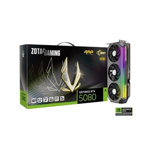 Placa de vídeo Zotac RTX5080 AMP Extreme Infinity Ultra , 16GB GDDR7 , DLSS 4 , PCIe 5.0 , preto