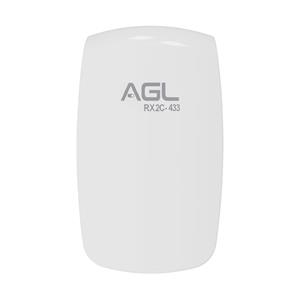 Receptor AGL RX-2C , Duplo Canal , 433MHz , ABS , Branco