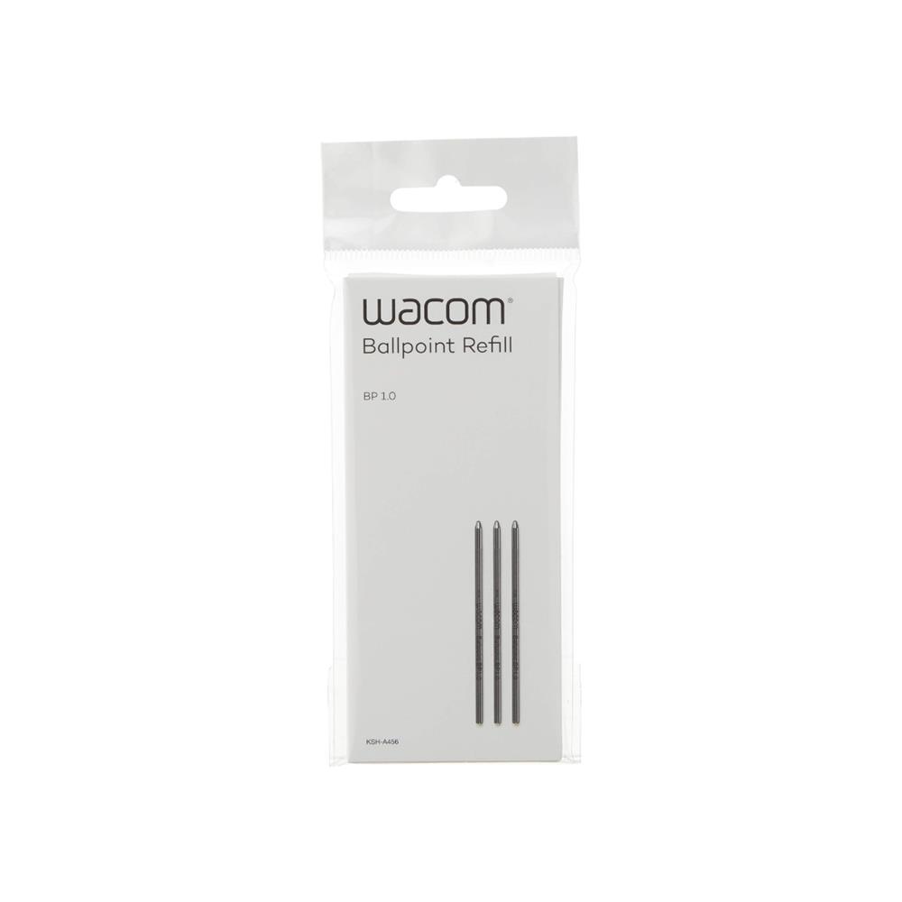 Refil para Caneta Wacom Ballpoint 1.0 , ACK22207 , 1.0mm , Tinta Preta , Kit com 3 Unidades