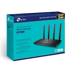 Roteador Archer AX12 , AX1500 , Wifi 6 , Gigabit , Dual Band , WPA3 , 4 Antenas , Preto