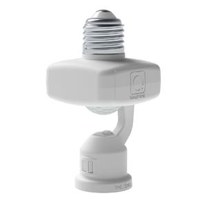 Sensor de Presença Multifuncional QA17M ,  Soquete E27 , Com Fotocélula , Lente 360º , Branco
