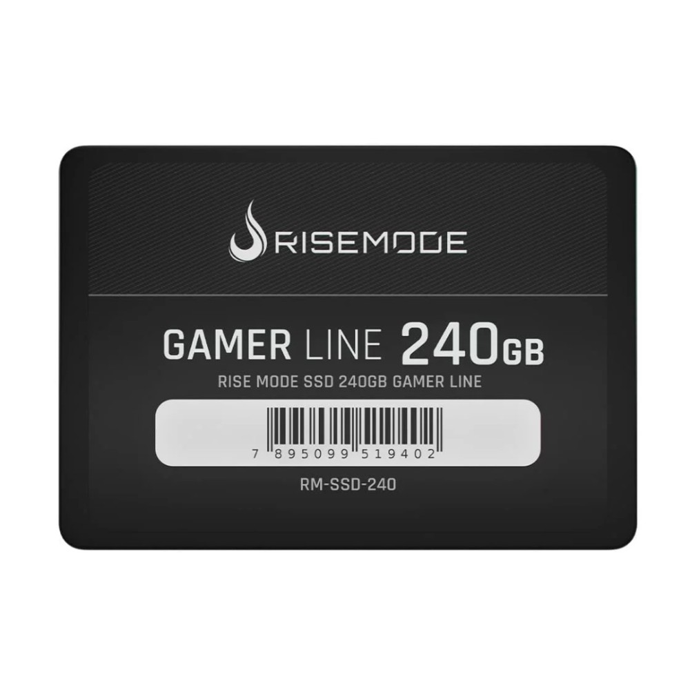 SSD Rise Mode Gamer Line , 240GB , SATA III , 2.5" , Leitura 530MB/s , Gravação 520MB/s