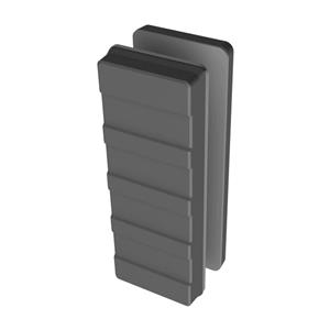 Suporte Fechadura Porte de Vidro AGL , AL150 , AL250 , Cinza