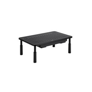Suporte de Mesa Organizador para Monitor e Notebook , ELG , SM087 , Até 32” , com Gaveta , Preto