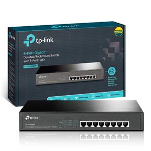 Switch Tp-link Mesa rack Gigabit 8 Portas Poe+ TL-SG1008MP
