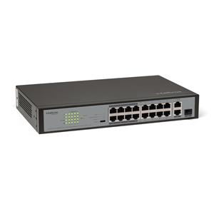 Switch Intelbras SF 1821 , 16 Portas Fast , 2 Portas Gigabit , PoE 