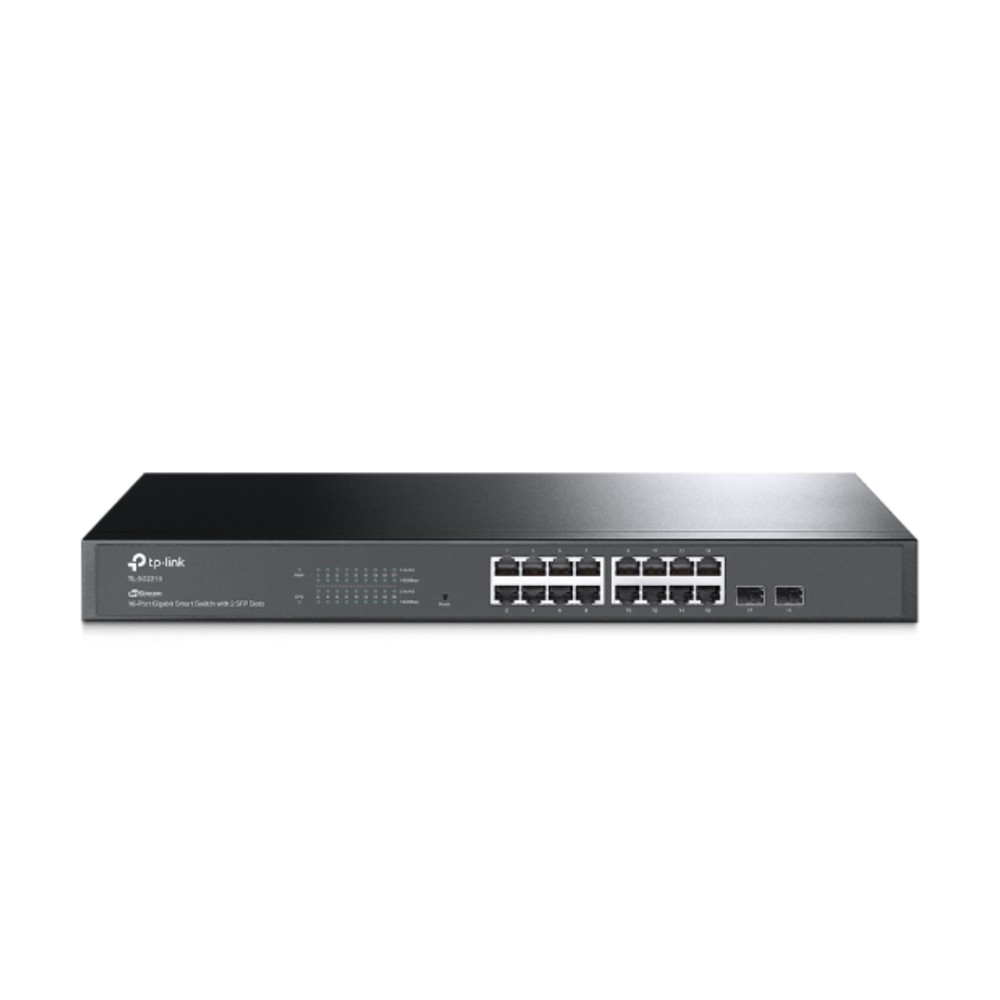 Switch TP-Link Omada TL-SG2218 , 18 Portas Gigabit , 16 Portas RJ45 , 2 Slots SFP , Smart L2+ , Rack