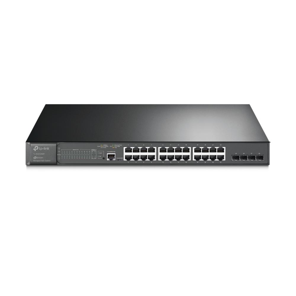 Switch TP-Link SG3428MP Omada , 28 Portas Gigabit , 24x PoE+ , 384W , L2+ , Gerenciável , Cinza