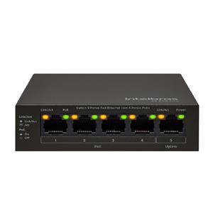 Switch 5P Fast ntelbras Com 4P POE SF 500 Preto