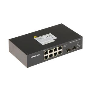 Switch Hikvision DS-3T0510HP-E/HS , 8 Portas Gigabit PoE , 2 Portas SFP , Hi-PoE 90W , 110W PoE