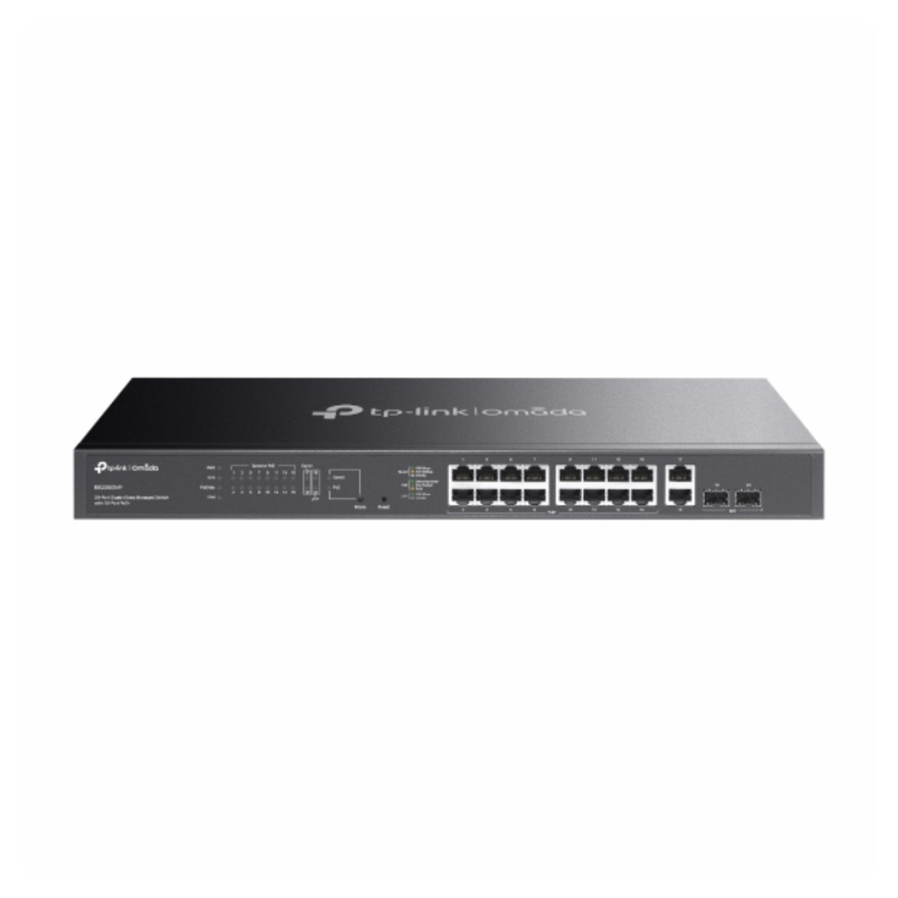 Switch Gerenciável PoE+ , TP-Link Omada , ES220GMP , 20 Portas Gigabit , 16 PoE+ , 250W , 2 SFP