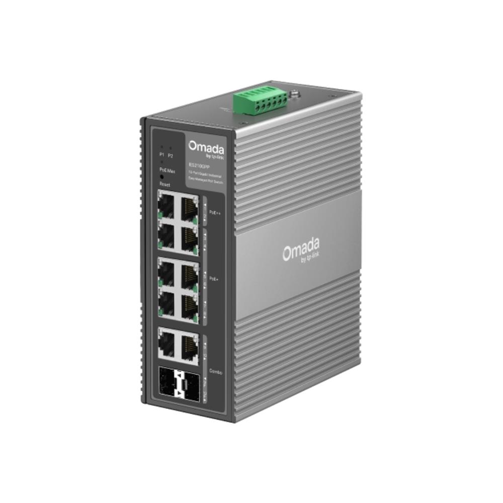 Switch Industrial TP-Link Omada IES210GPP 10 Portas Gigabit PoE+ Gerenciável