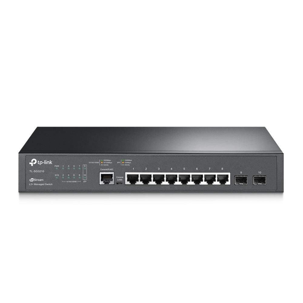 Switch TP-Link SG3210 Gerenciável Gigabit L2+ 8 Portas 2 SFP