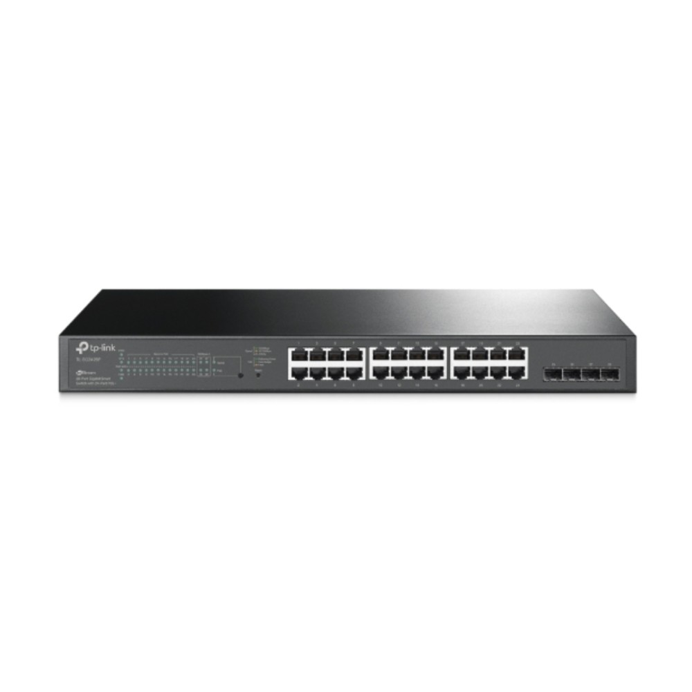 Switch TP-Link Omada TL-SG2428P , 28 Portas Gigabit , 24 Portas PoE+ , 4 Slots SFP , L2+ , 250W , Rack