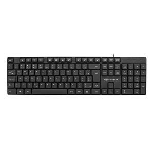 Teclado C3Tech USB Multmídia KB-M10BK , ABNT2 , Cabo 1.2m , 12 Teclas Multimídia , Preto