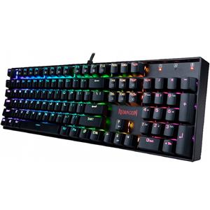 Teclado Mecânico Gamer Redragon Mitra , RGB , Switch Blue , ABNT2 , USB , Preto

