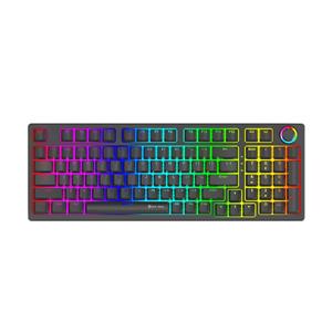 Teclado Mecânico Gamer New Hero Warlock , RGB , Switch Blue , ABNT2 , USB , Preto
