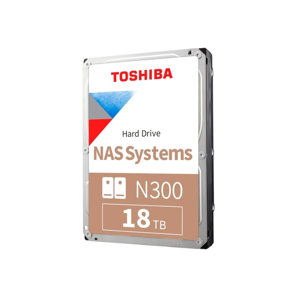 HD Interno NAS 18TB , Toshiba N300 , SATA III 6Gb/s , 7200RPM , Cache 1024MB , 3,5 Polegadas , Prata
