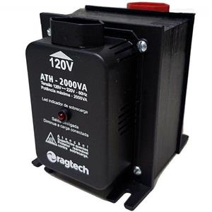 Auto Transformador Ragtech ATH2000 Bivolt 2000VA Preto