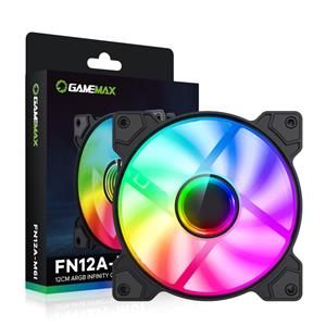 Ventoinha Para Computadores Gamemax , RGB , 120mm , Preto - FN12A-M6I
