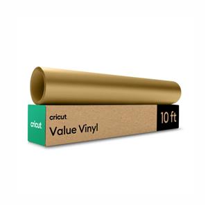 Vinil Permanente Cricut Value , (30,5 cm x 3 m) Dourado Fosco 
