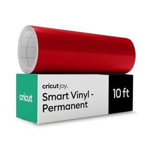 Cricut Vinil Permanente Smart para a máquina Cricut Joy , Vermelho (14 cm x 3 m) – cortes longos sem base.