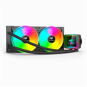 Water Cooler C3Tech FC-W240 RGB , 240mm , Intel e AMD , Preto