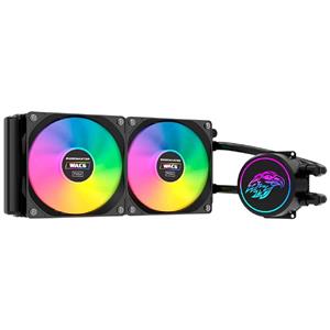 Water Cooler K-Mex WAC6 , Multicolor , 240mm , Intel e AMD , Preto
