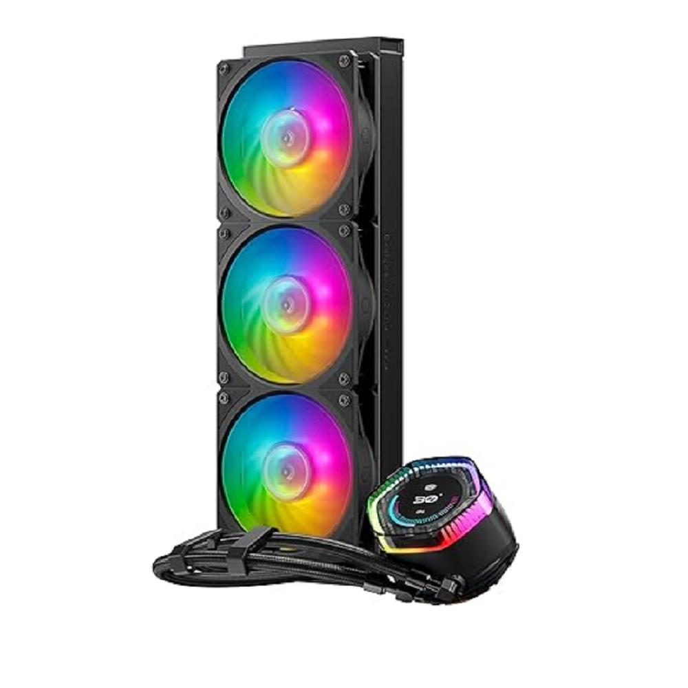 Water Cooler Cooler Master MasterLiquid 360 ION, Fans 120mm, Intel, AMD, 3 Fans, 120mm, ARGB, Preto
