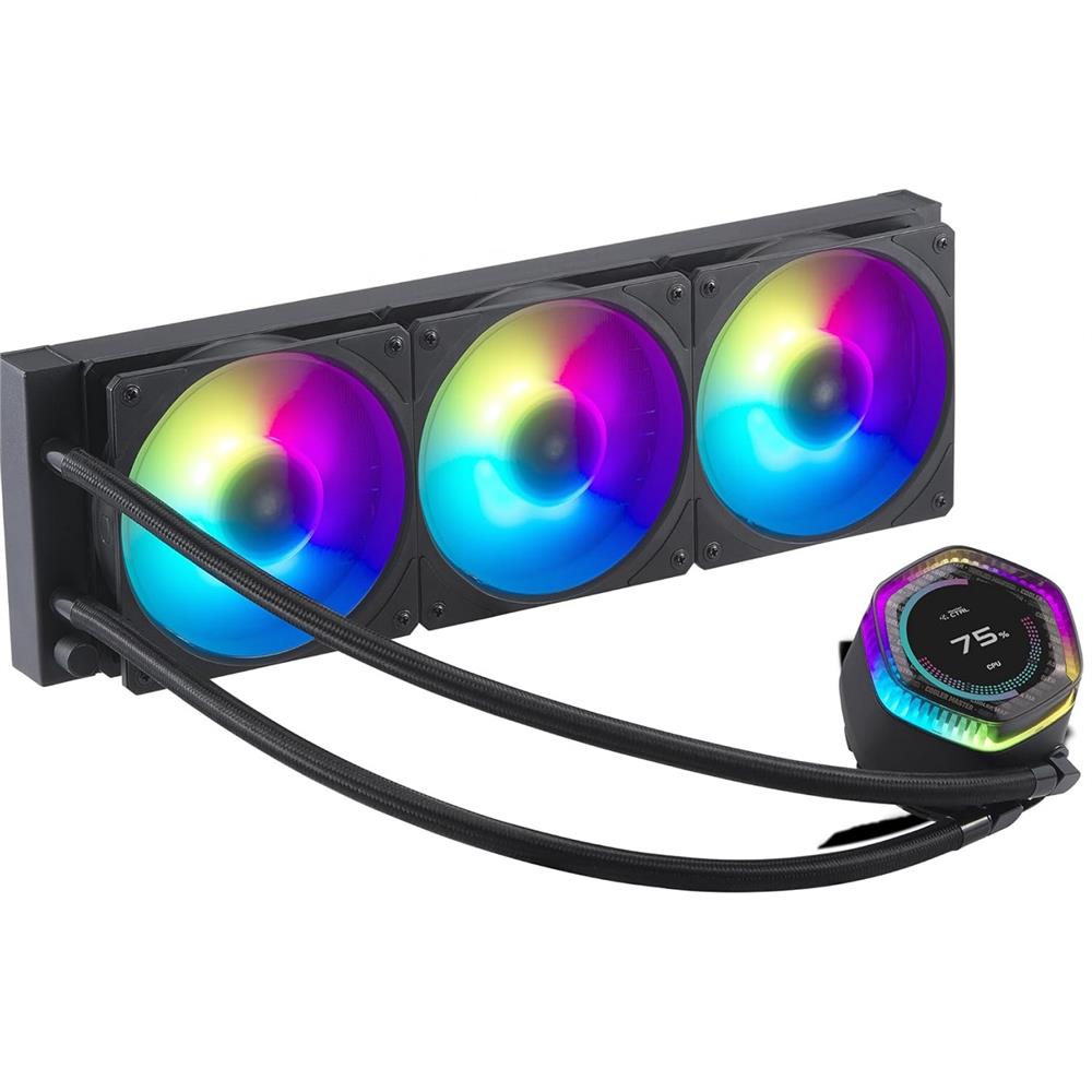 Water Cooler Cooler Master MasterLiquid 360 ION, Fans 120mm, Intel, AMD, 3 Fans, 120mm, ARGB, Preto
