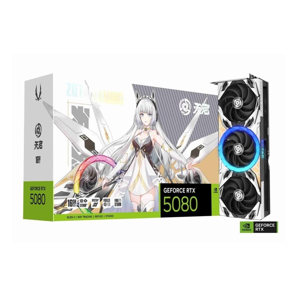 Placa de Vídeo Zotac Gaming GeForce RTX 5080 Apocalypse OC, ZT-B50800C-10P, 16GB GDDR7, 256 Bits, HDMI 2.1b