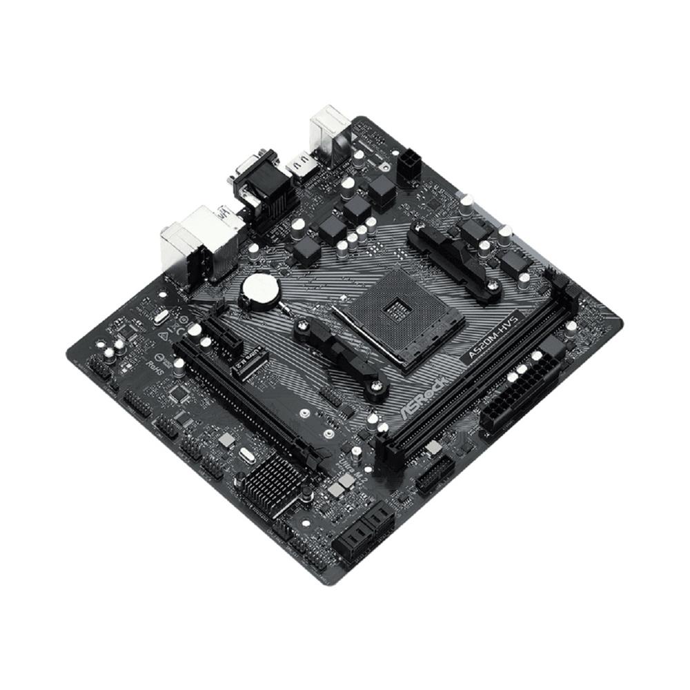 Placa Mãe ASRock A520M-HVS, Chipset A520, AMD AM4, mATX, DDR4