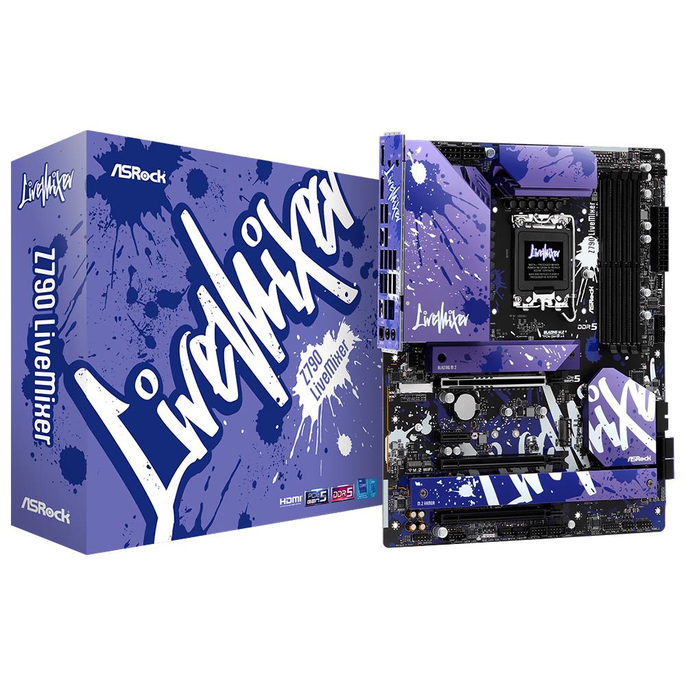 Placa Mãe ASRock Z790 LiveMixer, Chipset Z790, Intel LGA 1700, ATX, DDR5