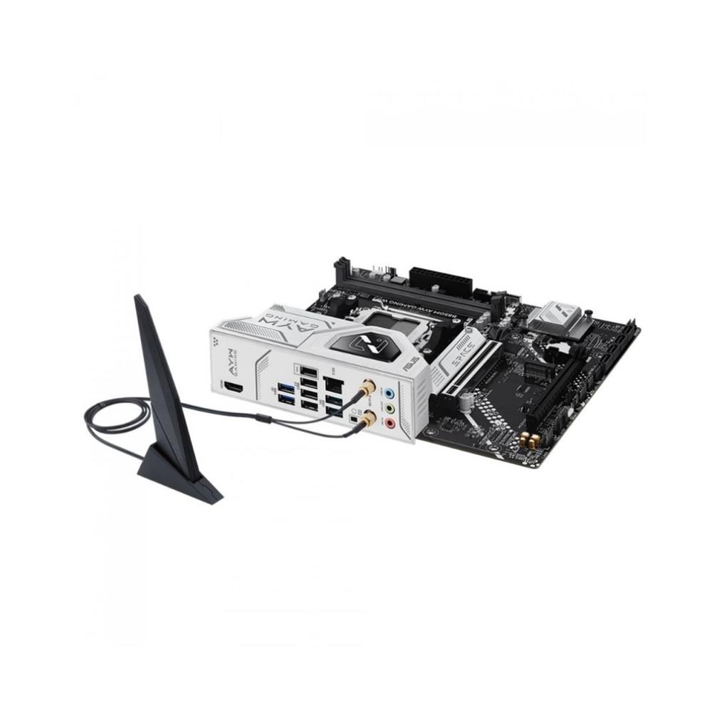 Placa-mãe ASUS B760M-AYW WIFI II, Intel LGA1700, DDR5, Micro-ATX, Preto