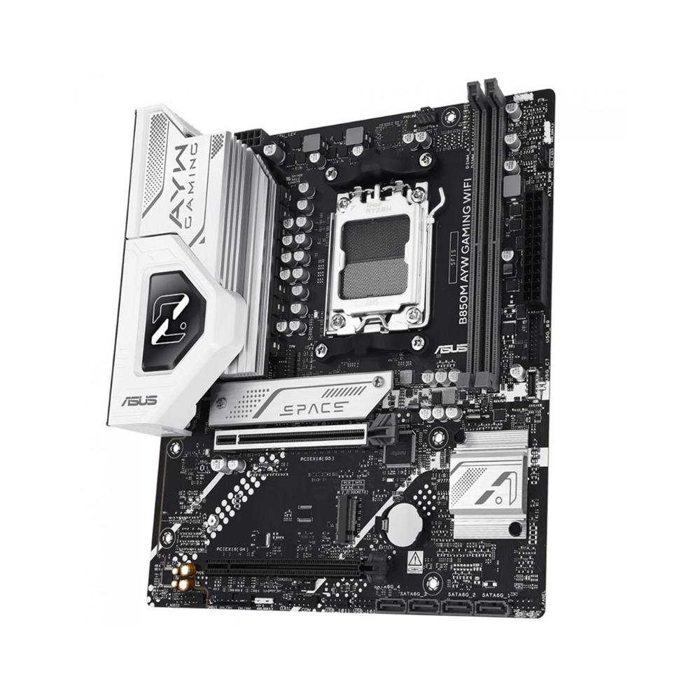 Placa Mãe Asus B850M AYW Gaming WiFi, Chipset B850, AMD AM5, mATX, DDR5