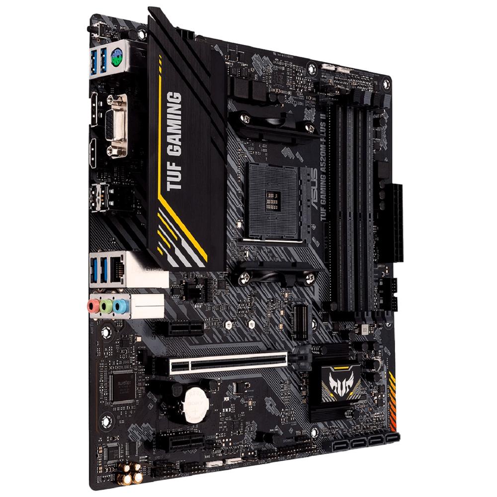Placa Mãe Asus TUF Gaming A520M-Plus II, Chipset A520, AMD AM4, mATX, DDR4